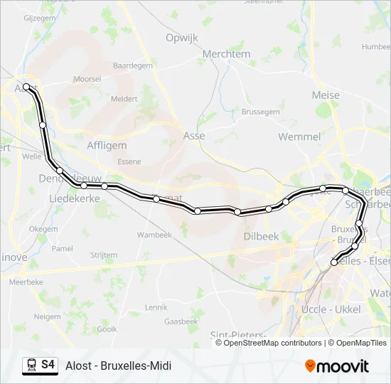 S4 Train Line Map