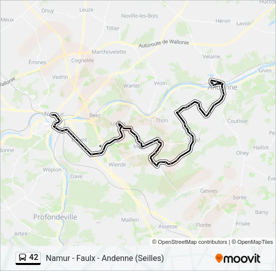 42 Bus Line Map