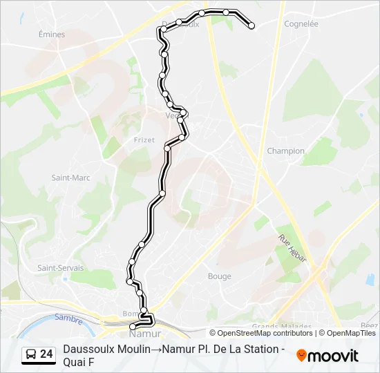 24 Bus Line Map