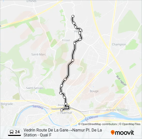 24 Bus Line Map