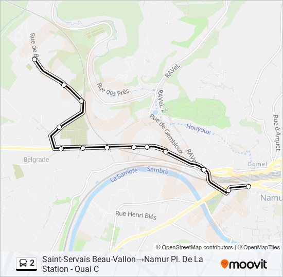 2 bus Line Map