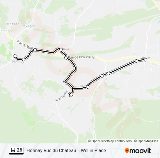 26 Bus Line Map