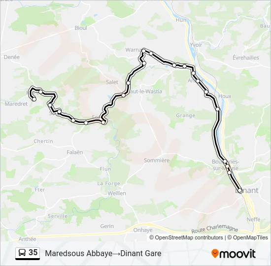 35 Bus Line Map