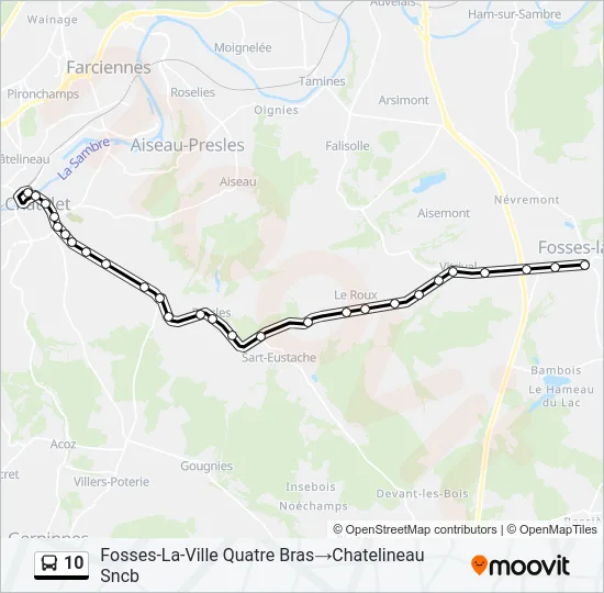 10 Bus Line Map