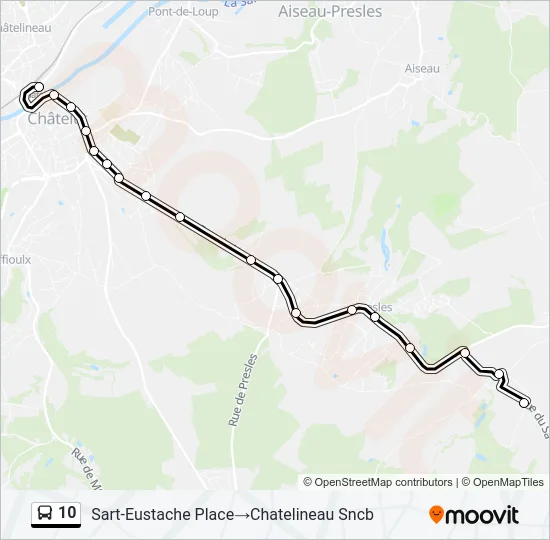 10 Bus Line Map