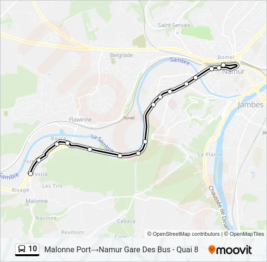 10 Bus Line Map