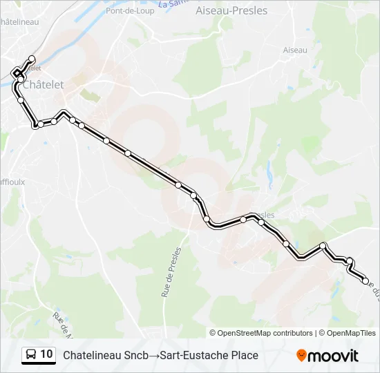 10 Bus Line Map