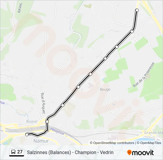 27 Bus Line Map
