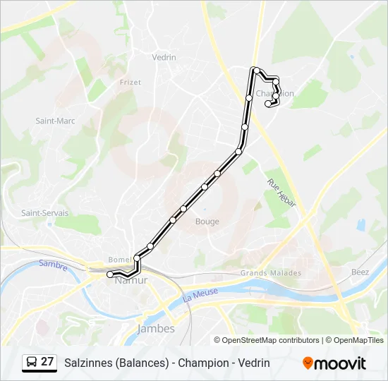 27 Bus Line Map