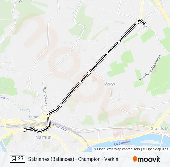27 Bus Line Map