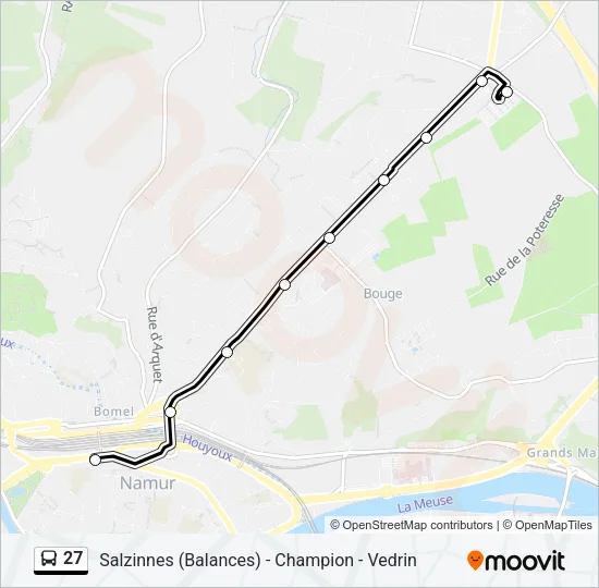 27 Bus Line Map