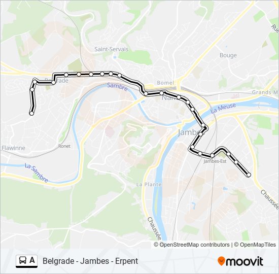 A bus Line Map