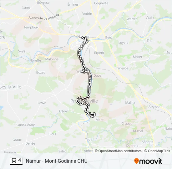 4 Bus Line Map