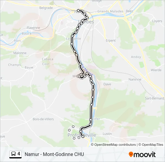 4 Bus Line Map