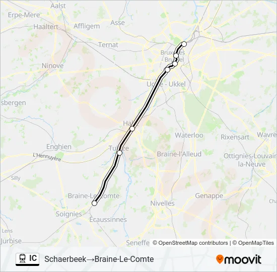 IC Train Line Map