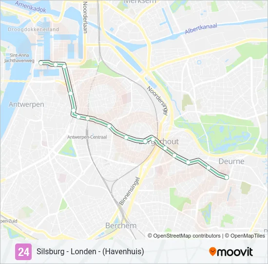 24 Light Rail Line Map