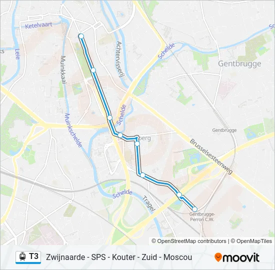 T3 Light Rail Line Map