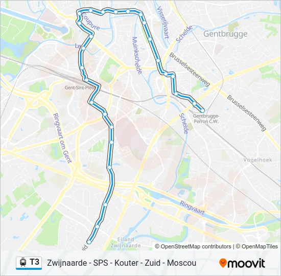 T3 Light Rail Line Map