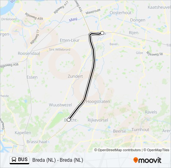 Plan de la ligne BUS 