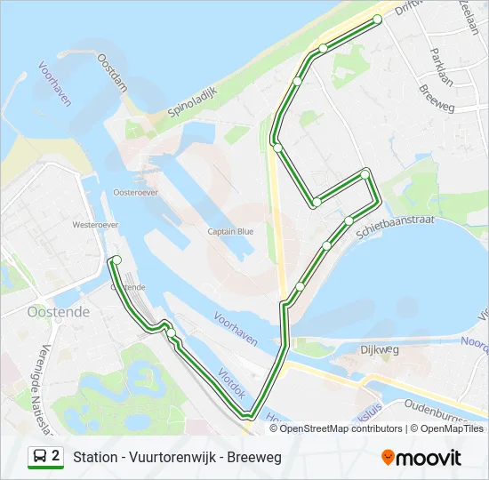 2 Bus Line Map