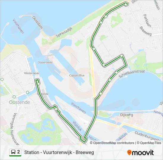 2 Bus Line Map