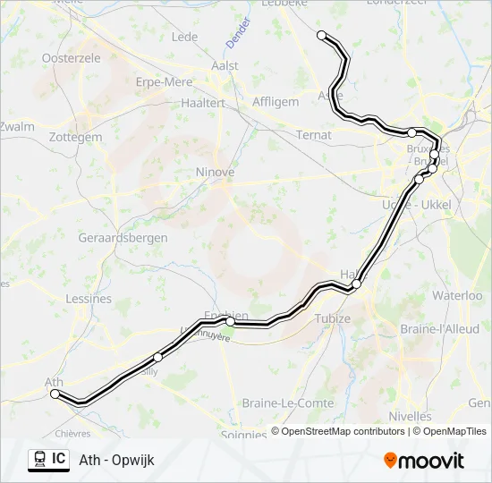 IC Train Line Map