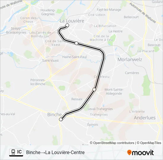 IC Train Line Map