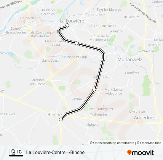 IC Train Line Map