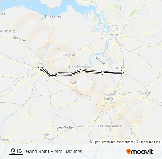 IC Train Line Map