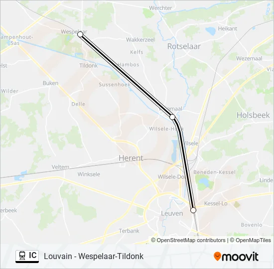 IC Train Line Map