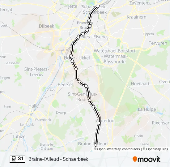 S1 Train Line Map