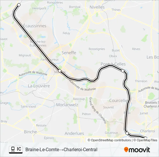 IC Train Line Map