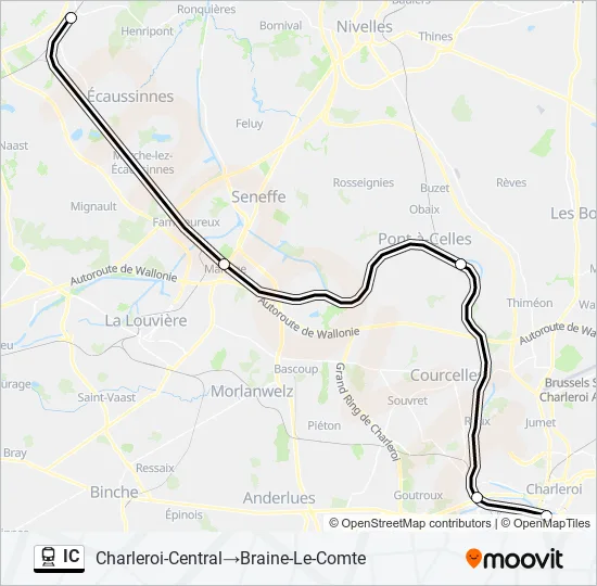 IC Train Line Map