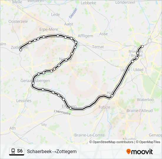 S6 Train Line Map