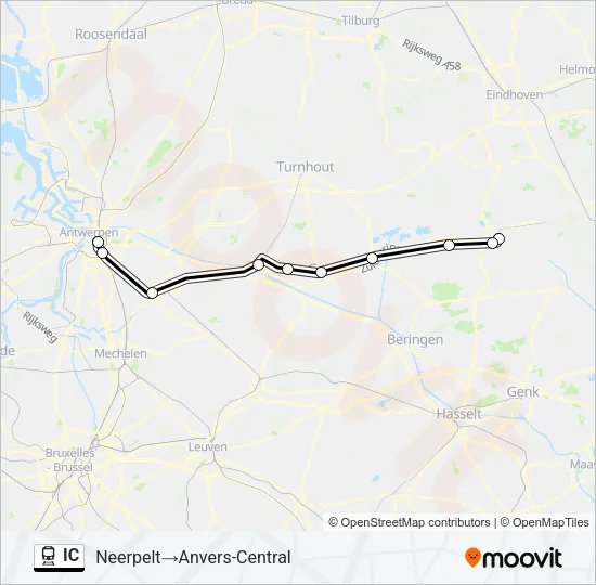 IC Train Line Map