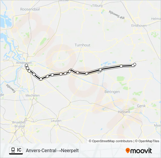 IC Train Line Map