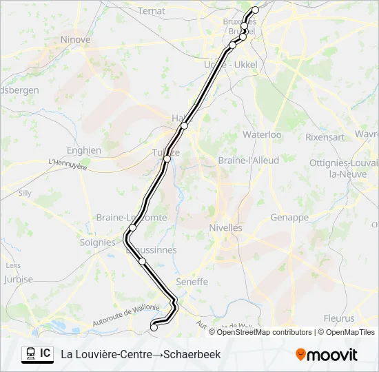 IC Trein Line Map