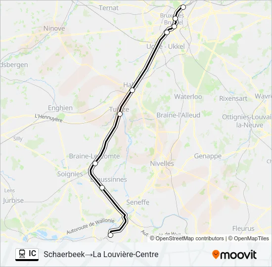 IC Train Line Map