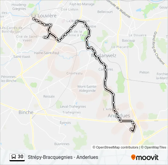 30 Bus Line Map