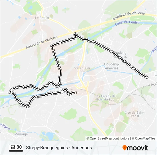30 Bus Line Map