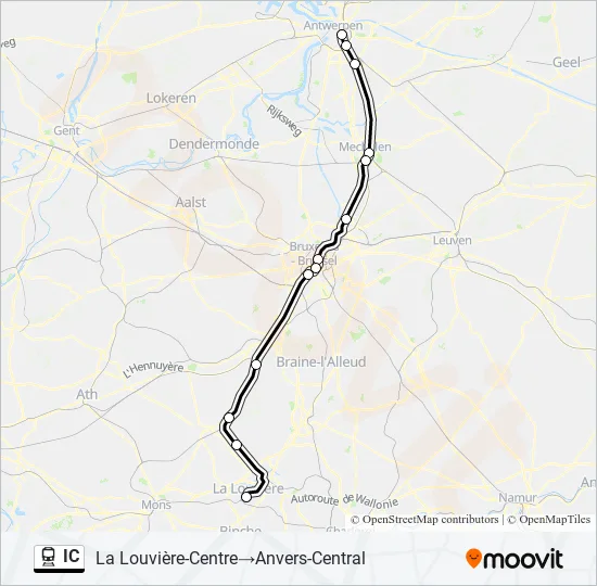 IC Train Line Map