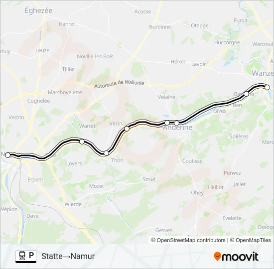 P Trein Line Map