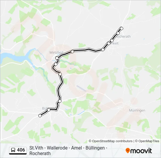 406 Bus Line Map