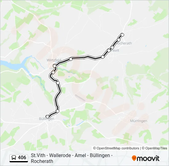 406 Bus Line Map