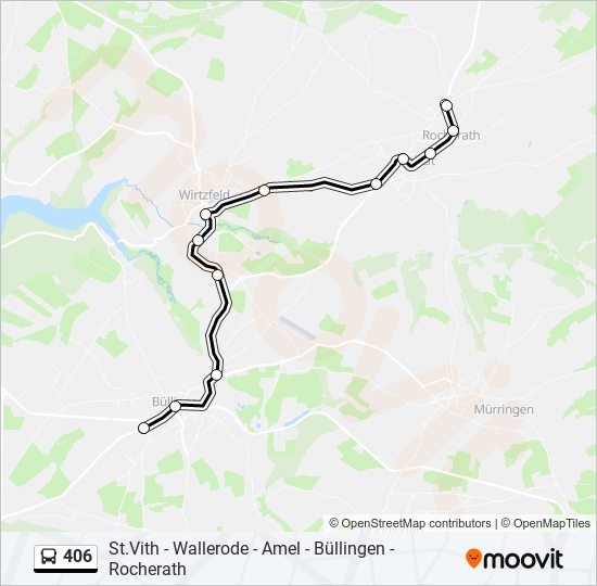 406 bus Line Map