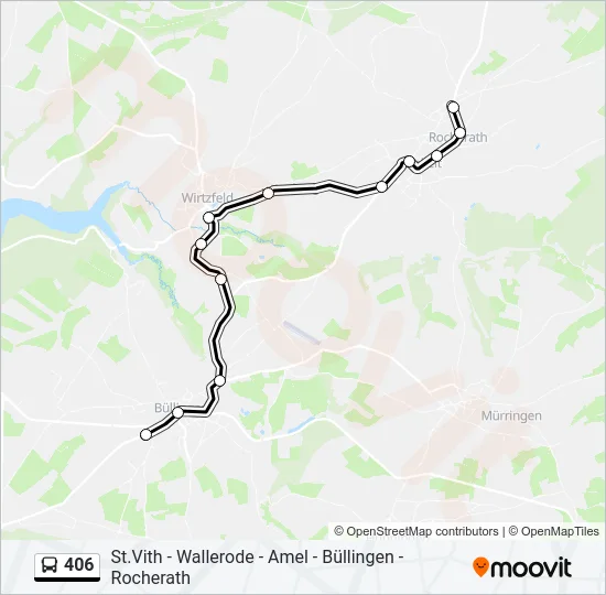 406 Bus Line Map