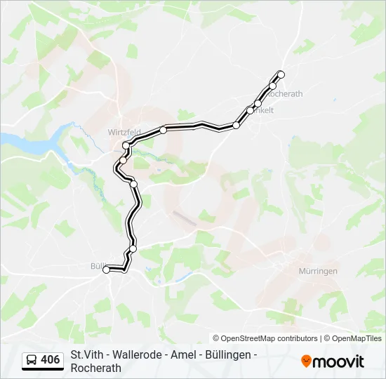 406 Bus Line Map