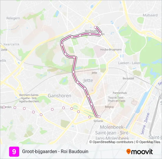 9 Light Rail Line Map