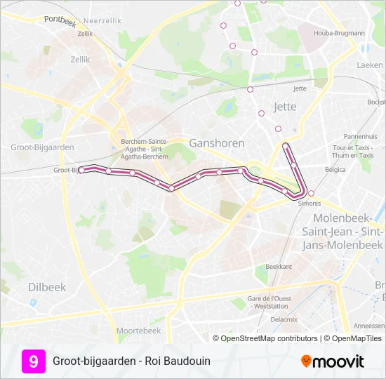 9 Light Rail Line Map