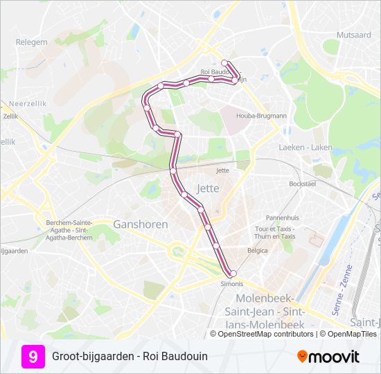 9 light rail Line Map